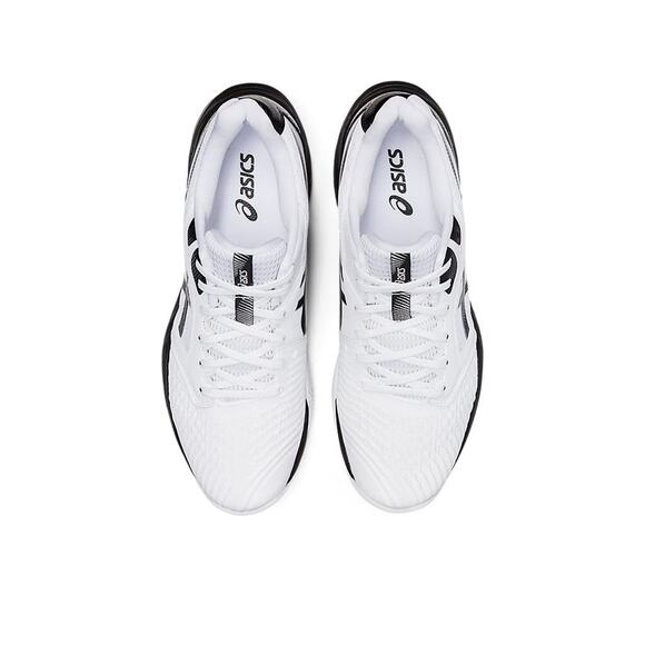 ASICS Men\'s Netburner Ballistic FlyteFoam 3 Volleyball Shoes, 15 US, White/Black main image 3